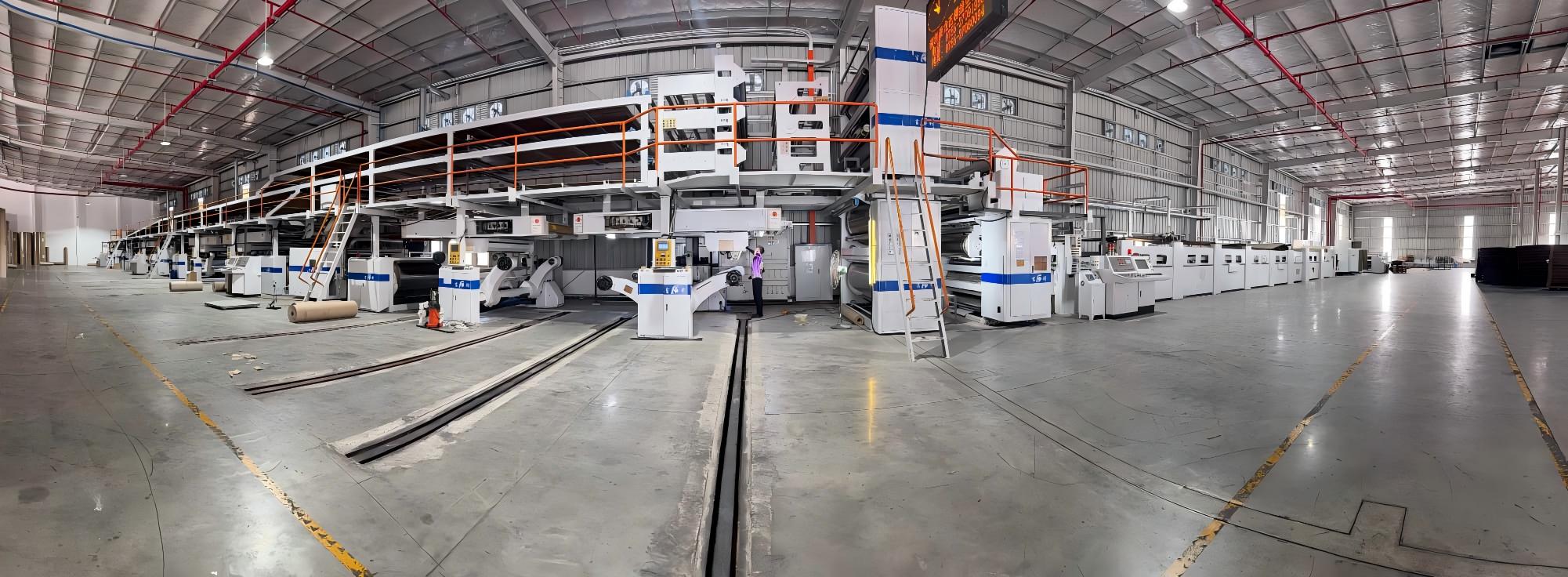 Corrugated board production line