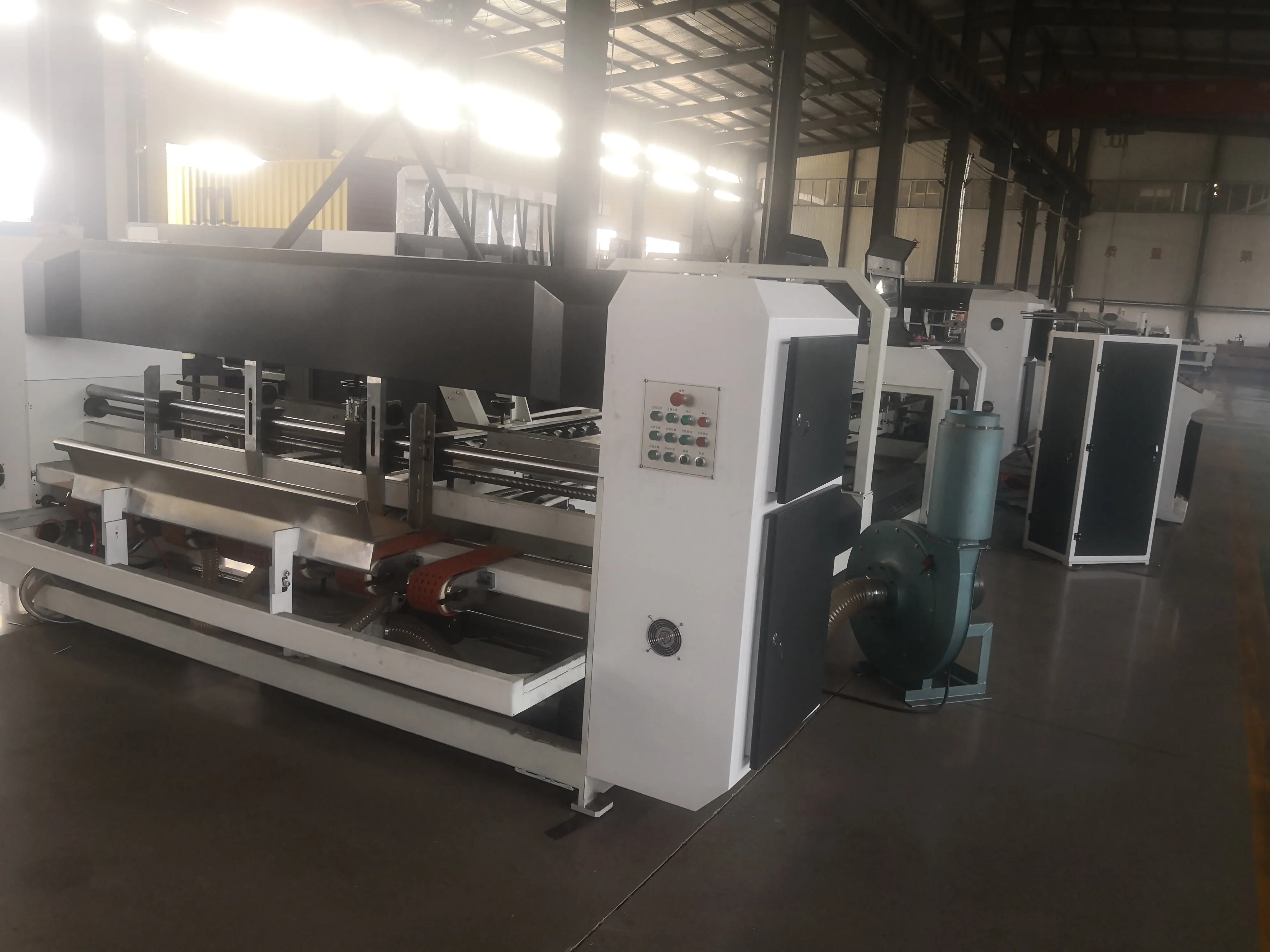 Folder gluer machine for finished carton boxes
